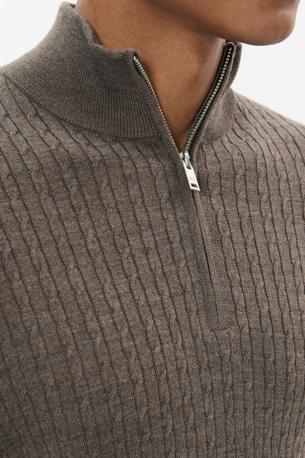 Matinique hálfrennd peysa  100% merino ull