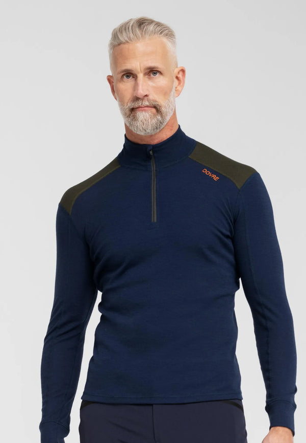 Dovre Half Zip 100% merino ull föðurland